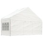 Pavillon mit weißem Polyethylendach 6,69x5,88x3,75 m von vidaXL, Zelte und Pavillons - Ref: Foro24-3155495, Preis: 519,51 €, ...