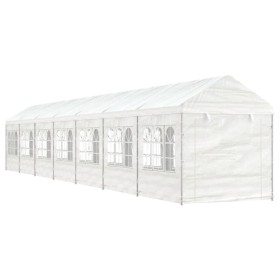 Cenador con techo polietileno blanco 15,61x2,28x2,69 m de vidaXL, Carpas y cenadores - Ref: Foro24-3155483, Precio: 600,85 €,...