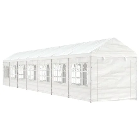 Pavillon mit weißem Polyethylendach 15,61x2,28x2,69 m von vidaXL, Zelte und Pavillons - Ref: Foro24-3155483, Preis: 591,22 €,...