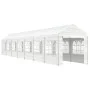 Gazebo with white polyethylene roof 15.61x2.28x2.69 m by vidaXL, Tents and gazebos - Ref: Foro24-3155483, Price: 591,22 €, Di...