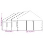 Pavillon mit weißem Polyethylendach 6,69x5,88x3,75 m von vidaXL, Zelte und Pavillons - Ref: Foro24-3155495, Preis: 519,51 €, ...
