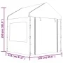 Gazebo with white polyethylene roof 15.61x2.28x2.69 m by vidaXL, Tents and gazebos - Ref: Foro24-3155483, Price: 591,22 €, Di...