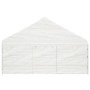 Pavillon mit weißem Polyethylendach 4,46 x 5,88 x 3,75 m von vidaXL, Zelte und Pavillons - Ref: Foro24-3155494, Preis: 390,21...