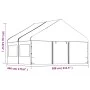 Cenador con techo polietileno blanco 4,46x5,88x3,75 m de vidaXL, Carpas y cenadores - Ref: Foro24-3155494, Precio: 414,90 €, ...