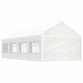 Cenador con techo polietileno blanco 8,92x4,08x3,22 m de vidaXL, Carpas y cenadores - Ref: Foro24-3155488, Precio: 587,41 €, ...