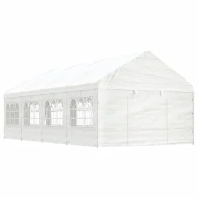 Pavillon mit weißem Polyethylendach 8,92x4,08x3,22 m von vidaXL, Zelte und Pavillons - Ref: Foro24-3155488, Preis: 576,71 €, ...
