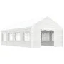 Gazebo with white polyethylene roof 8.92x4.08x3.22 m by vidaXL, Tents and gazebos - Ref: Foro24-3155488, Price: 576,71 €, Dis...