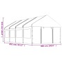 Gazebo with white polyethylene roof 8.92x4.08x3.22 m by vidaXL, Tents and gazebos - Ref: Foro24-3155488, Price: 559,60 €, Dis...