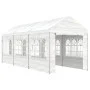 Pavillon mit weißem Polyethylendach 6,69 x 2,28 x 2,69 m von vidaXL, Zelte und Pavillons - Ref: Foro24-3155479, Preis: 300,62...