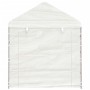 Pavillon mit weißem Polyethylendach 6,69 x 2,28 x 2,69 m von vidaXL, Zelte und Pavillons - Ref: Foro24-3155479, Preis: 306,02...