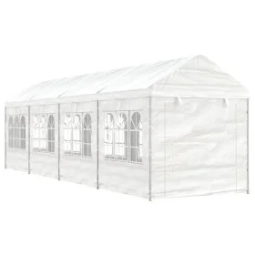 Cenador con techo polietileno blanco 8,92x2,28x2,69 m de vidaXL, Carpas y cenadores - Ref: Foro24-3155480, Precio: 373,15 €, ...