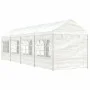 Cenador con techo polietileno blanco 8,92x2,28x2,69 m de vidaXL, Carpas y cenadores - Ref: Foro24-3155480, Precio: 373,14 €, ...