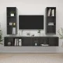 Wall-mounted living room furniture 4 pieces glossy gray engineered wood by vidaXL, TV Furniture - Ref: Foro24-3079888, Price:...