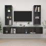 Wandmontierte Wohnzimmermöbel, 4-teilig, glänzend graues Holzwerkstoff von vidaXL, TV-Möbel - Ref: Foro24-3079888, Preis: 195...