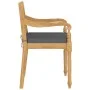 Batavia chairs with cushions, 8 units, solid teak wood. by vidaXL, Garden chairs - Ref: Foro24-3087059, Price: 958,55 €, Disc...
