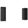 Wall living room furniture 2 pieces glossy black engineered wood by vidaXL, TV Furniture - Ref: Foro24-3079860, Price: 97,72 ...