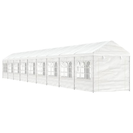 Pavillon mit weißem Polyethylendach 20,07 x 2,28 x 2,69 m von vidaXL, Zelte und Pavillons - Ref: Foro24-3155485, Preis: 783,6...