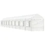 Gazebo with white polyethylene roof 20.07x2.28x2.69 m by vidaXL, Tents and gazebos - Ref: Foro24-3155485, Price: 771,44 €, Di...