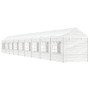 Pavillon mit weißem Polyethylendach 20,07 x 2,28 x 2,69 m von vidaXL, Zelte und Pavillons - Ref: Foro24-3155485, Preis: 783,6...