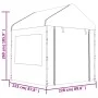 Gazebo with white polyethylene roof 20.07x2.28x2.69 m by vidaXL, Tents and gazebos - Ref: Foro24-3155485, Price: 771,44 €, Di...