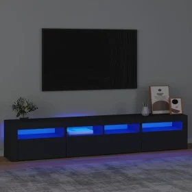 TV cabinet with LED lights Black 210x35x40 cm by vidaXL, TV Furniture - Ref: Foro24-3152731, Price: 183,99 €, Discount: %