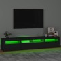 TV-Schrank mit LED-Leuchten Schwarz 210x35x40 cm von vidaXL, TV-Möbel - Ref: Foro24-3152731, Preis: 176,07 €, Rabatt: %