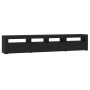 Mueble de TV con luces LED Negro 210x35x40 cm de vidaXL, Muebles TV - Ref: Foro24-3152731, Precio: 190,41 €, Descuento: %