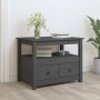 Massivholz Kiefer Couchtisch grau 71x49x55 cm von vidaXL, Couchtisch - Ref: Foro24-820938, Preis: 106,42 €, Rabatt: %