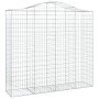 Gabionenkörbe 3 Stück Bogenform Eisen 200x50x180/200 cm von vidaXL, Töpfe und Pflanzgefäße - Ref: Foro24-3145725, Preis: 449,...