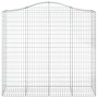 Gabionenkörbe 3 Stück Bogenform Eisen 200x50x180/200 cm von vidaXL, Töpfe und Pflanzgefäße - Ref: Foro24-3145725, Preis: 449,...