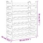 Flaschenregal für 36 stapelbare PP-Flaschen von vidaXL, Weinregale - Ref: Foro24-3189181, Preis: 87,93 €, Rabatt: %