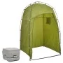 Portable camping toilet with a 10+10 L tent by vidaXL, Portable showers and toilets - Ref: Foro24-3081890, Price: 130,66 €, D...