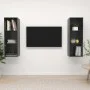 Wandmontierte Wohnzimmermöbel, 2-teilig, glänzend graues Holzwerkstoff von vidaXL, TV-Möbel - Ref: Foro24-3079861, Preis: 97,...