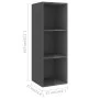 Wandmontierte Wohnzimmermöbel, 2-teilig, glänzend graues Holzwerkstoff von vidaXL, TV-Möbel - Ref: Foro24-3079861, Preis: 97,...