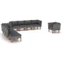 Gartenmöbel-Set 9-teilig synthetisches Rattan Eukalyptusgrau von vidaXL, Gartensets - Ref: Foro24-3082088, Preis: 708,16 €, R...