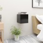 Mesitas de noche 2 uds madera ingeniería negro 30,5x30x30 cm de vidaXL, Mesitas de noche - Ref: Foro24-3079710, Precio: 52,18 €