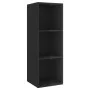 Wand-Wohnzimmermöbel 4 Stk. Holzwerkstoff glänzend schwarz von vidaXL, TV-Möbel - Ref: Foro24-3079887, Preis: 193,35 €, Rabat...
