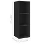 Wand-Wohnzimmermöbel 4 Stk. Holzwerkstoff glänzend schwarz von vidaXL, TV-Möbel - Ref: Foro24-3079887, Preis: 193,35 €, Rabat...