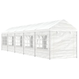 Pavillon mit weißem Polyethylendach 11,15x2,28x2,69 m von vidaXL, Zelte und Pavillons - Ref: Foro24-3155481, Preis: 448,79 €,...
