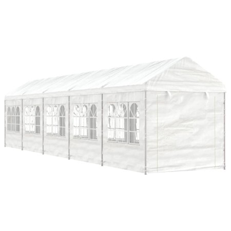 Pavillon mit weißem Polyethylendach 11,15x2,28x2,69 m von vidaXL, Zelte und Pavillons - Ref: Foro24-3155481, Preis: 448,79 €,...