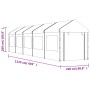 Pavillon mit weißem Polyethylendach 11,15x2,28x2,69 m von vidaXL, Zelte und Pavillons - Ref: Foro24-3155481, Preis: 448,79 €,...