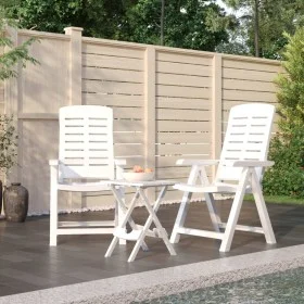 Garden dining set 3 pieces white polypropylene by vidaXL, Garden sets - Ref: Foro24-3120463, Price: 179,13 €, Discount: %