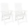Juego de comedor para jardín 3 piezas polipropileno blanco de vidaXL, Conjuntos de jardín - Ref: Foro24-3120463, Precio: 179,...