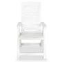 Juego de comedor para jardín 3 piezas polipropileno blanco de vidaXL, Conjuntos de jardín - Ref: Foro24-3120463, Precio: 179,...