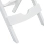 Juego de comedor para jardín 3 piezas polipropileno blanco