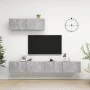 3 Stück Holzwerkstoff Wohnzimmermöbel Set Beton Grau von vidaXL, TV-Möbel - Ref: Foro24-3079123, Preis: 146,42 €, Rabatt: %