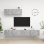 3 Stück Holzwerkstoff Wohnzimmermöbel Set Beton Grau von vidaXL, TV-Möbel - Ref: Foro24-3079123, Preis: 143,98 €, Rabatt: %