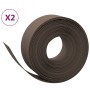 Garden edging 2 units brown polyethylene 10 m 20 cm by vidaXL, Garden edging and edging - Ref: Foro24-3155460, Price: 98,69 €...
