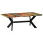 Mesa de comedor madera maciza reciclada 200x100x75 cm