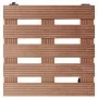 Ständer mit Rädern für Pflanzen 4 Stück braun WPC 30x30x7,5 cm von vidaXL, Topfständer - Ref: Foro24-3143927, Preis: 70,87 €,...